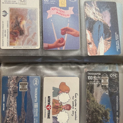 Phone cards used, pack of 30, 1990-2000 decade with case gift