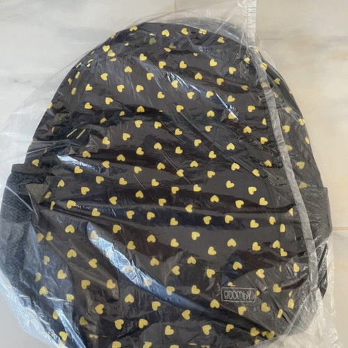 School backpack black like new with spacious compartments
