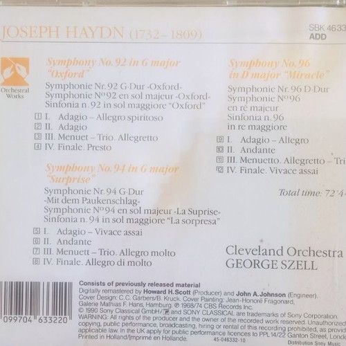 Classical Music CD Set like new, 10 CDs with Opera and Essential Classics