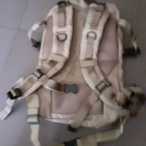 Tactical beige backpack, approx. 25L capacity