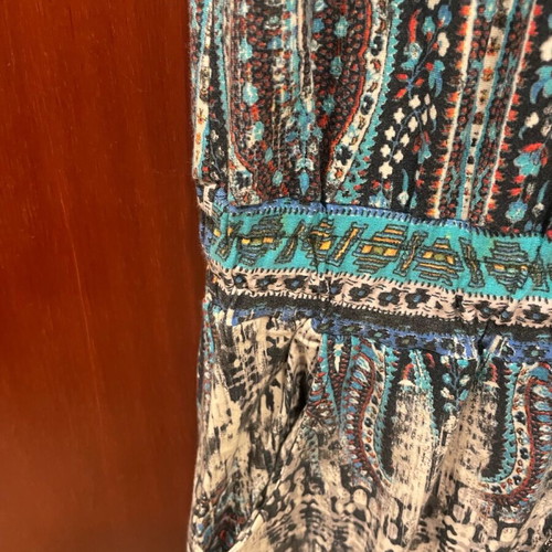 Attrattivo maxi dress new, colorful cotton sleeveless with pockets