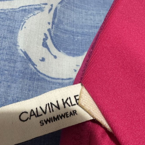 Calvin Klein bikini set like new, fuchsia with black elastic band