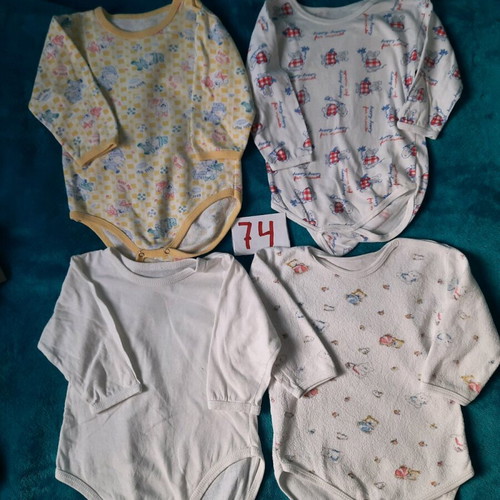 Baby clothes used, pack of 44 for boy 6-9 months size 74 cm