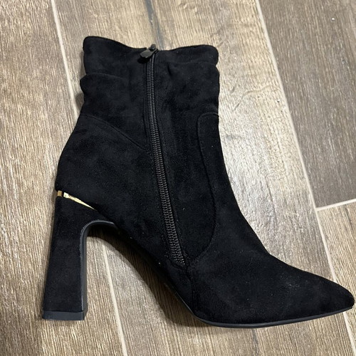 Black high heel ankle boots size 37
