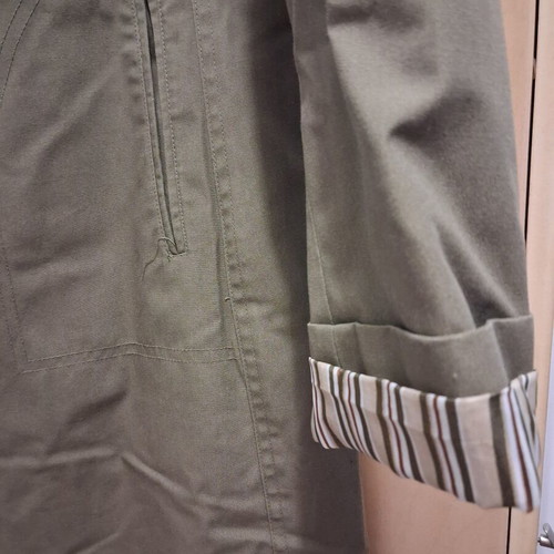 Only women's coat midi khaki like new, size L