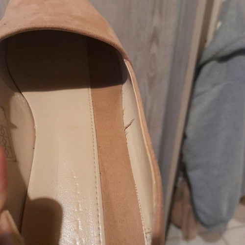 Beatris shoes used, size 37, pink beige suede