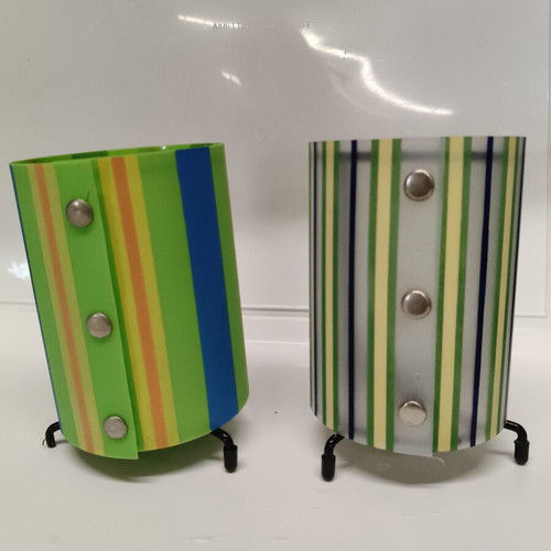 Set of 2 modern tealight candle holders like new
