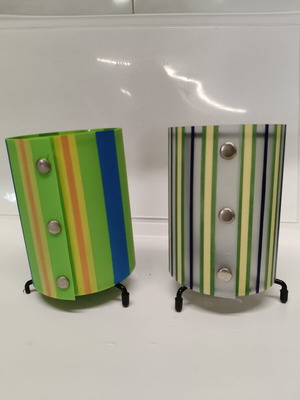 Set of 2 modern tealight candle holders like new