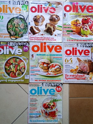 Περιοδικό Olive μεταχειρισμένο, πακέτο 7 τεύχη