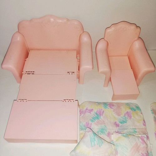 Vintage Barbie Sweet Roses pink furniture like new