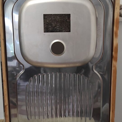 Kitchen sink like new 80x60 cm with 16 cm basin depth