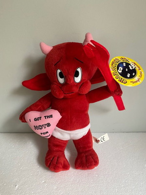 Vintage Hot Stuff the Little Devil plush toy used, size 24 cm