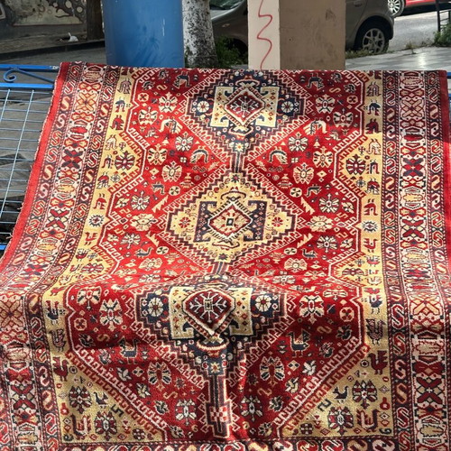 Handmade Turkish Wool Rug used 260x160 cm vintage oriental