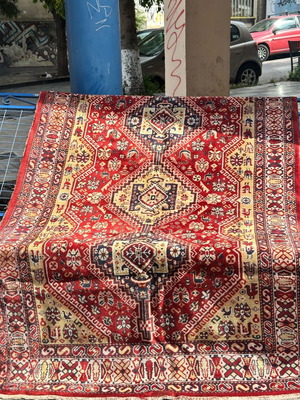 Handmade Turkish Wool Rug used 260x160 cm vintage oriental