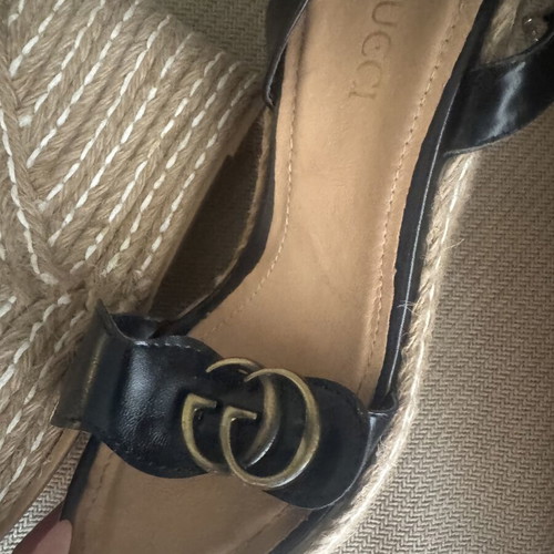 Gucci platform shoes size 38 used, black