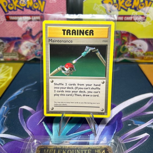 maintenance pokemon card Pokmon TCG Maintenance Base Set 83/102 Regular Shadowless Uncommon