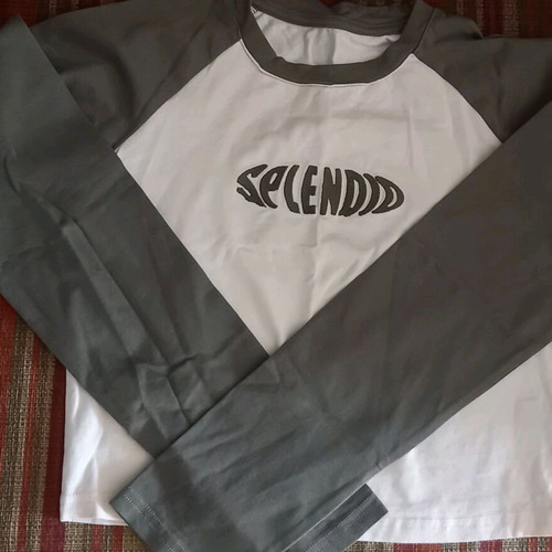 Blouse new khaki/beige with embroidered logo, size S