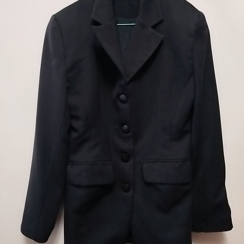 Black jacket Small like new with shoulder pads and fitted waist