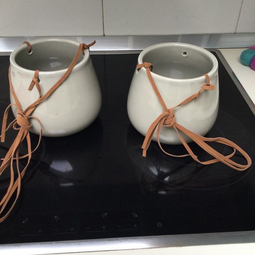 Cash pot set of 2, faience like new