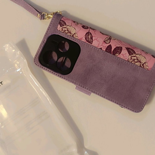 Techsuit FlipCraft case for Xiaomi Redmi Note 14 Mysterious Purple new