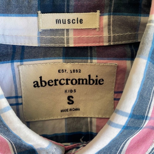 Abercrombie & Fitch kids plaid shirt like new, size Small