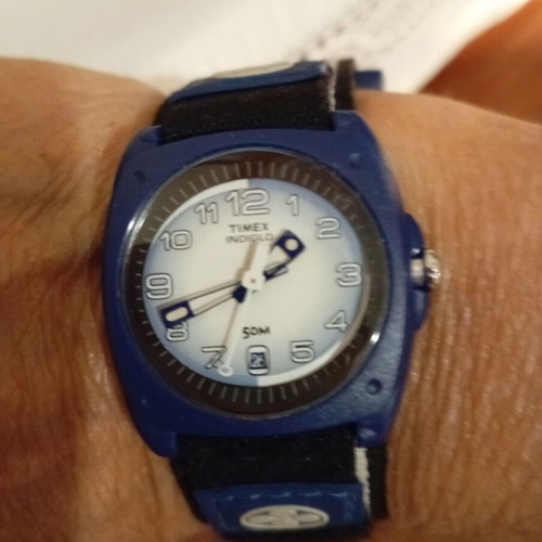 Timex men's children's watch, blue, adjustable strap