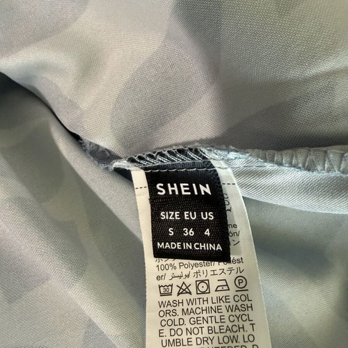 Shein dress size S like new, white and blue, airy