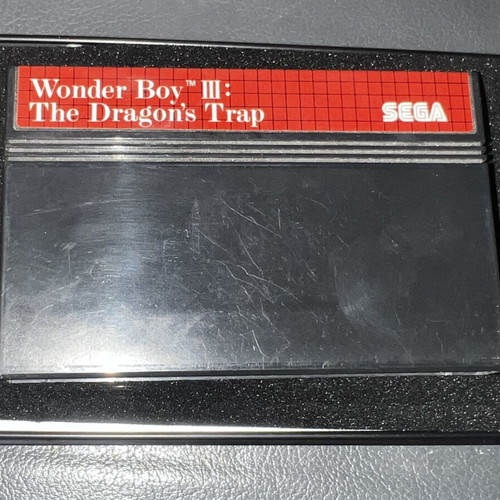 Wonder Boy 3 Master System game cartridge