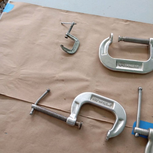 Stainless steel clamps new for carpenters and blacksmiths rustproof
