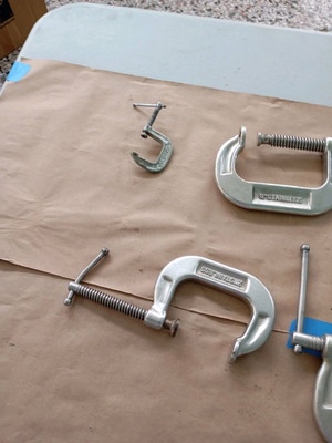 Stainless steel clamps new for carpenters and blacksmiths rustproof