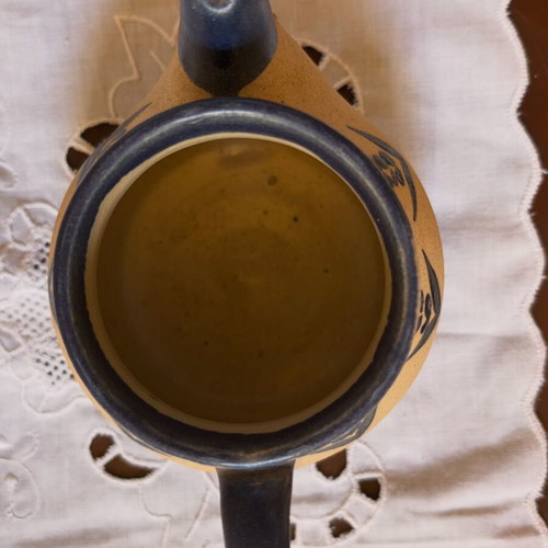 Japanese Handmade Teapot Ichiku Mino Ware used, 1970