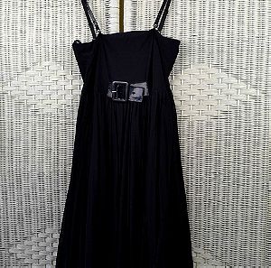 Φόρεμα μαύρο με ράντα ή στραπλες ελληνικής εταιρίας Chrisper