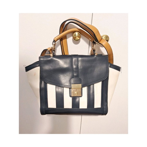 Achilleas Accessories crossbody bag used, navy-white striped