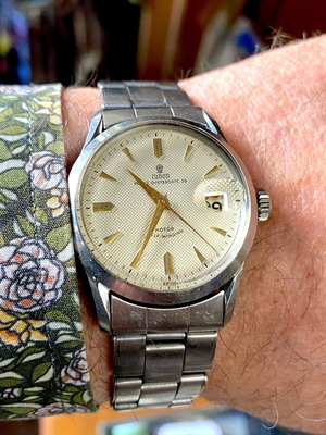 Tudor Prince Oysterdate 34 automatic watch with honeycomb dial
