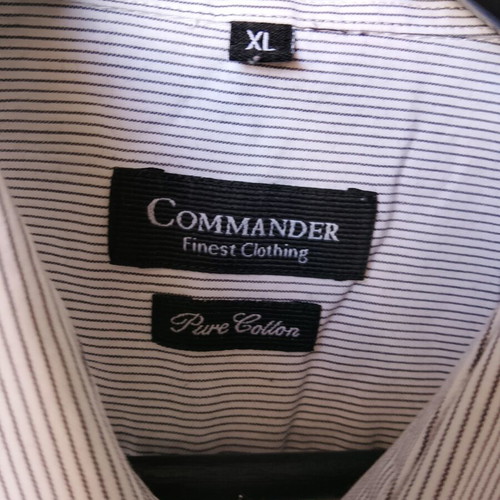 Commander men's dress shirt XL like new, gray