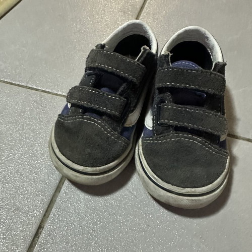 Vans Old Skool V baby shoes size 23.5, navy blue