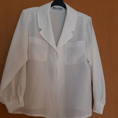Vintage shirt like new, white, size M