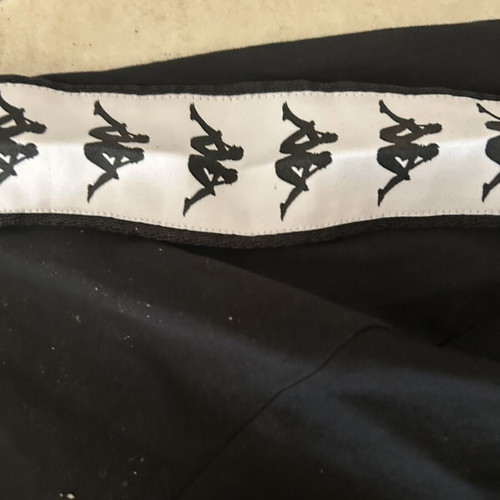 Kappa T-shirt, black and white, size L