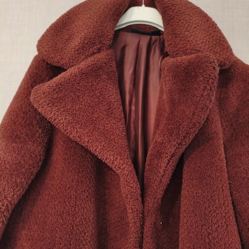 Teddy coat Esmara by Heidi Klum Large used, bordeaux
