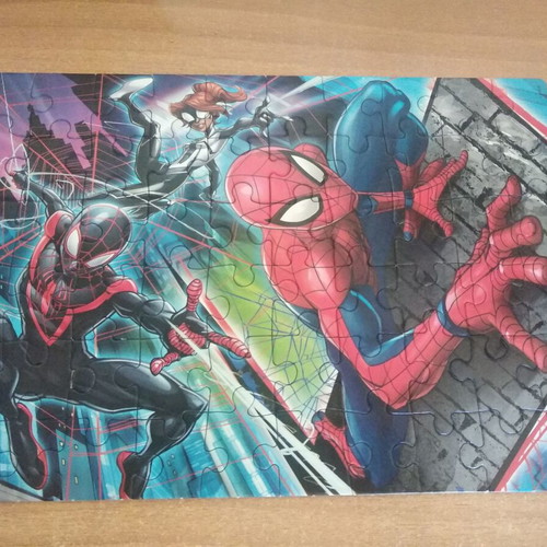 Avengers puzzles 2x60 pcs and Spiderman used
