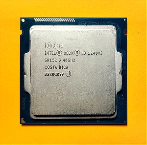 Intel Xeon Processor E3 1240 V3 (4 cores-8 threads 3.40 Ghz) socket 1150