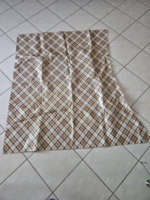 PVC tablecloth with checkered pattern