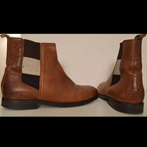 Tommy Hilfiger ankle boots used, camel, size 40