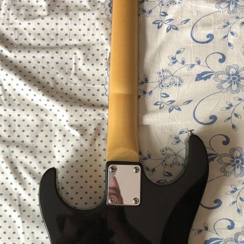 Granite Stratocaster guitar used with case