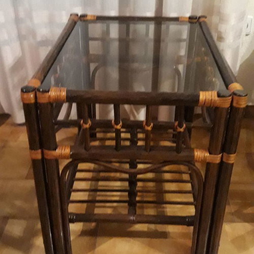 Bamboo coffee table in excellent condition