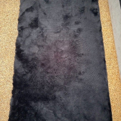 Fur runner rugs like new, set of 4 pieces