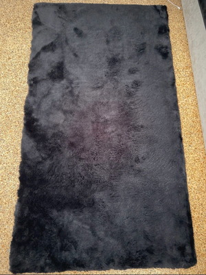 Fur runner rugs like new, set of 4 pieces