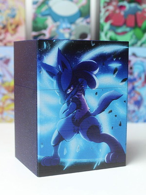 Pokemon Lucario Deck Box 3D Printed Made to Order