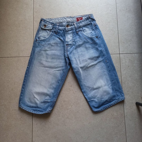 Jack & Jones men's denim bermuda shorts like new, blue, size S