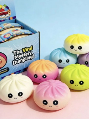 Mystery Bao Bun Rainbow Dumplings squishy καινούργιο, τυχαίο χρώμα, 8 εκ